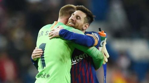 Ter Stegen đánh giá cao tầm ảnh hưởng của Messi. Ảnh: Getty.