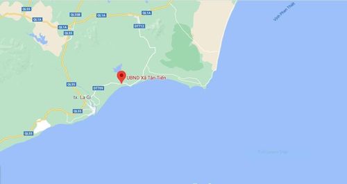 Vụ án mạng xảy ra tại xã Tân Tiến, thị xã La Gi, tỉnh Bình Thuận. Ảnh: Google Maps.