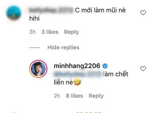 Lời đáp trả cực căng của cô nàng khi bị dân tình tố làm mũi.