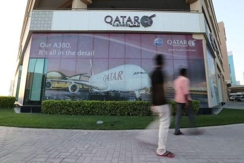 Trụ sở hãng hàng không Qatar Airways tại thủ đô Manama của Bahrain. Ảnh: Reuters. 
