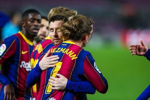 Bộ đôi Messi - Griezmann mang 3 điểm về cho Barca
