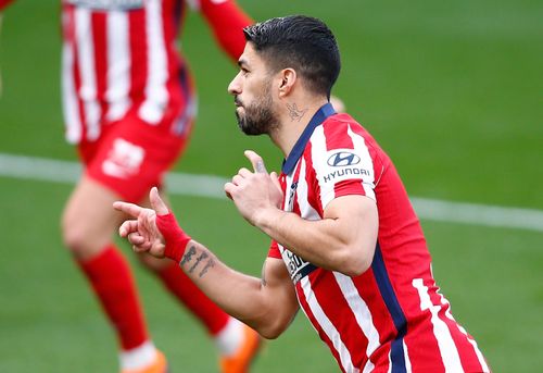 Luis Suarez ghi 16 bàn sau 21 trận cho Atletico từ đầu mùa. Ảnh: Getty.