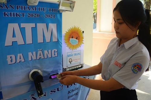Máy bộ phận phát gạo của ATM được nâng cấp thành máy bán gạo có thể nhận tiền nếu tháo rời