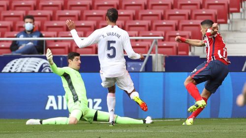 Luis Suarez vẫn là điểm tựa của Atletico. Ảnh: Getty.