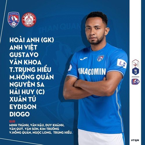 Đội hình xuất phát của Than Quảng Ninh
