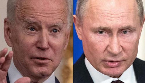Tổng thống Mỹ Joe Biden (trái) và Tổng thống Nga Vladimir Putin. Ảnh: AFP