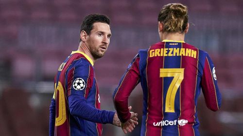 Griezmann không phải đối tác ăn ý với Messi. Ảnh: Getty.