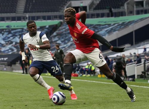 Pogba tỏa sáng trong chiến thắng Tottenham. Ảnh: Getty.