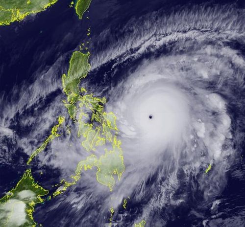 Hình ảnh vệ tinh bão Surigae - Ảnh: Philippine Weather System.