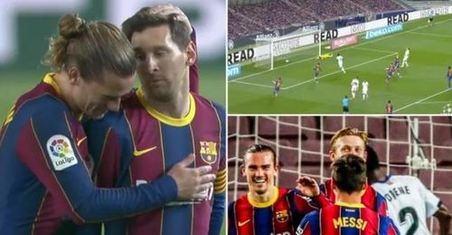 Griezmann rất cảm kích với hành động đẹp của Messi