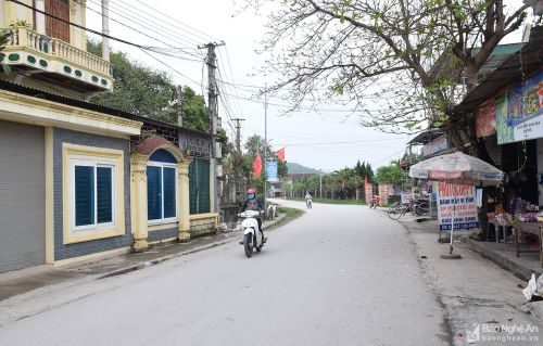 Một góc NTM xã Diễn Lâm (Diễn Châu). Ảnh: Xuân Hoàng