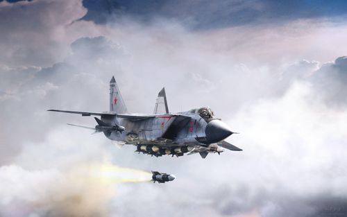  Trong khi đó, MiG-31 là mẫu chiến đấu cơ phát triển dựa trên MiG-25. Nó cũng nằm trong số những chiếc máy bay chiến đấu nhanh nhất thế giới và được dự kiến phục vụ trong Không quân Nga cho đến năm 2030. Ảnh: WPC. 