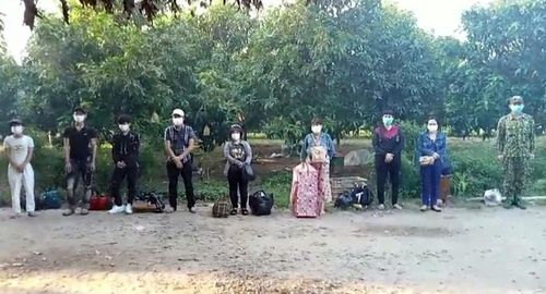 Nhóm đối tượng bị lực lượng chức năng phát hiện và bắt giữ