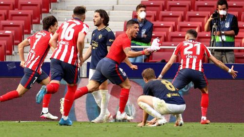  Bàn thắng vào lưới Osasuna có ý nghĩa rất quan trọng với Suarez. Ảnh: Getty Images. 