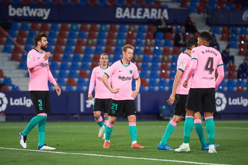  Hàng công Barca quá tệ. Ảnh: Getty Images. 