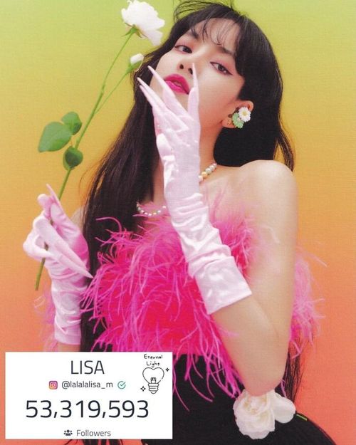 Tổng lượt follower của Lisa tính đến ngày 1/6/2021