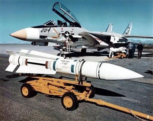 Tên lửa AIM-54 rất thích hợp để bố trí radar trong tên lửa, do có đường kính lớn, để chứa động cơ tên lửa giành cho không chiến tầm xa và đầu đạn hạng nặng cần thiết, để tiêu diệt máy bay ném bom Liên Xô.