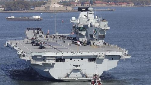 Tàu sân bay Anh HMS Queen Elizabeth tại New York năm 2018. (Ảnh: Getty)
