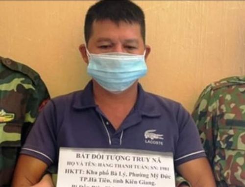 Đối tượng Tuấn bị bắt giữ.