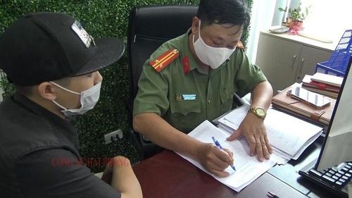 Phòng An ninh kinh tế - Công an TP Hải Phòng làm việc tại Văn phòng Công ty TNHH MTV ANT Group (quận Cầu Giấy, Hà Nội).