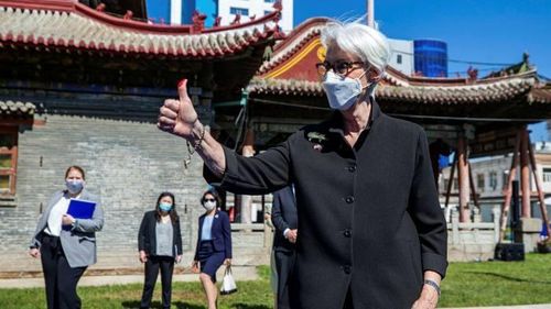 Chuyến thăm của Thứ trưởng Ngoại giao Mỹ Wendy Sherman nhằm tạo dựng những nền tảng nhất định cho mối quan hệ Mỹ-Trung đang xói mòn. (Nguồn: EPA)