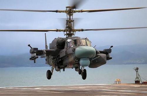 Ngoài ra, với phiên bản Ka-52K Alligator được trang bị cho hải quân Nga, máy bay được thiết kế để trở thành máy bay tấn công mặt nước, được trang bị tên lửa chống hạm Kh-35 Uran.