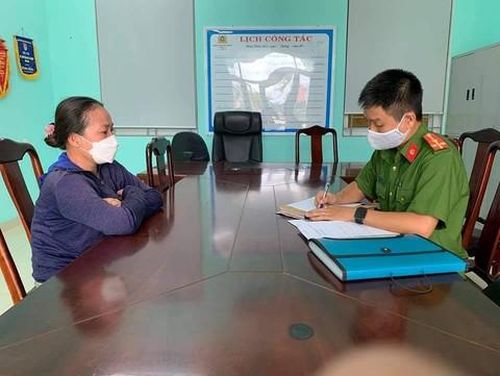 Cơ quan công an lấy lời khai của Phan Thị Mỹ Linh