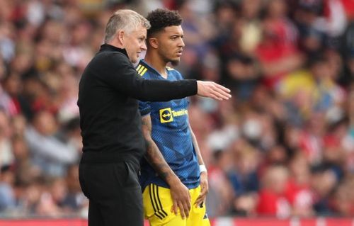 Sancho được HLV Solskjaer tung vào sân nhưng không tạo ra sự khác biệt. Ảnh: Getty Images.
