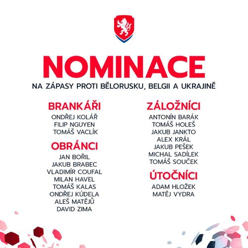 Filip Nguyễn có cơ hội góp mặt tại vòng loại World Cup 2022 khu vực châu Âu cùng tuyển CH Czech. 