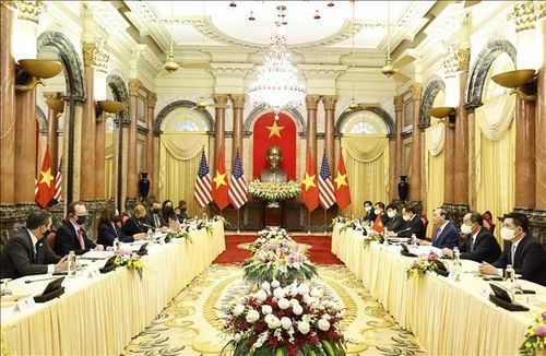 Quang cảnh buổi tiếp. Ảnh: TTXVN