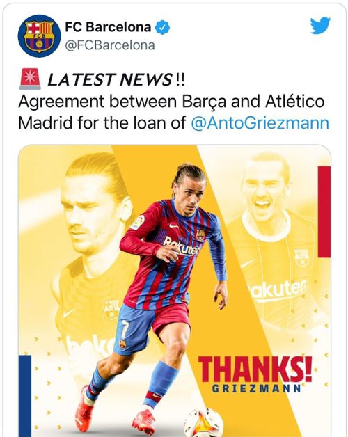 Barca xác nhận chia tay Griezmann