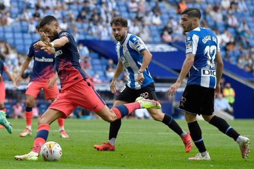  Carrasco gỡ hòa cho Atletico ở phút 79. Tiền đạo người Bỉ được Whoscored chấm 8 điểm, là cầu thủ hay nhất đội hình Atletico trận này. 