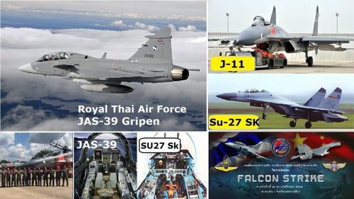 Tuy vậy cũng có thể tham khảo về cuộc đối đầu giữa tiêm kích JAS-39C/D Gripen của Thái Lan với J-11A (bản lắp ráp theo giấy phép từ Su-27SK) của Trung Quốc trong một cuộc tập trận đối kháng giữa hai nước.