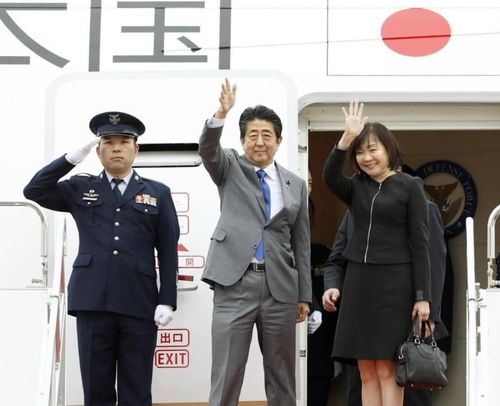 Trong 8 năm làm Thủ tướng, ông Abe Shinzo đã có 176 chuyến công du tới 80 nước. (Nguồn: Kyodo)