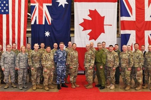 Lực lượng không gian Australia, Canada, Anh và Mỹ tham dự hội nghị tại Mỹ vào năm 2019. (Ảnh: SCMP)