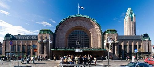 Nhà ga Trung tâm Helsinki, Phần Lan. (Nguồn: Pinterest)