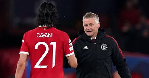  Solskjaer thành công khi tung Cavani vào sân để tạo khác biệt cho hàng công Man United. Ảnh: Reuters. 