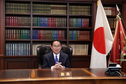 Ông Fumio Kishida tại trụ sở của LDP, Tokyo, hôm 29/9. Arh: Reuters