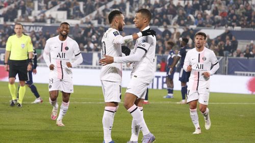 Bộ đôi Neymar và Mbappe tỏa sáng trong chiến thắng của PSG trước Bordeaux. Ảnh: psg.fr