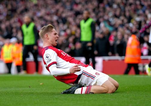 Tiền vệ Smith Rowe ghi bàn mang về 3 điểm cho Arsenal