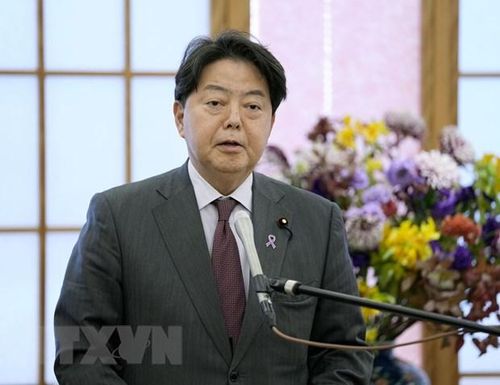Ngoại trưởng Nhật Bản Yoshimasa Hayashi. (Ảnh: Kyodo/TTXVN)