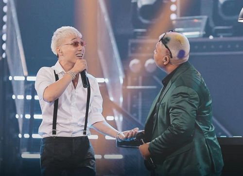 Vsoul và B-Wine tạo nên tiết mục hay nhất đêm thi của đội Rhymastic. Ảnh: RV.