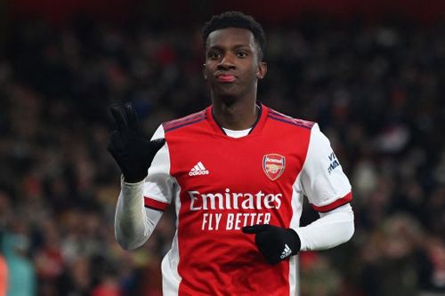  Nketiah hoàn tất cú hat-trick đầu tiên trong sự nghiệp cho Arsenal. League Cup là đấu trường ưa thích của cầu thủ sinh năm 1999. Anh ghi 9 bàn trong 9 lần ra sân. 