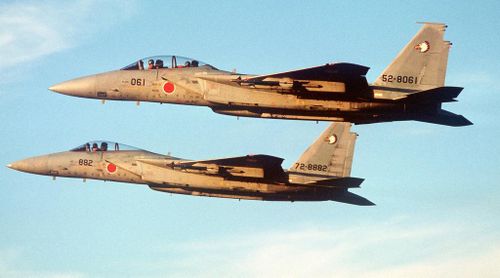 Không quân Nhật Bản đang sở hữu 156 máy bay chiến đấu F-15J (F-15C) và 45 máy bay chiến đấu F-15DJ (F-15D).