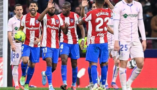 Niềm vui của các cầu thủ Atletico