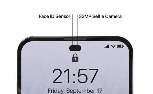 Phần "tai thỏ" trên mẫu iPhone 14 Pro này đã hoàn toàn biến mất, thay vào đó là kiểu màn hình đục lỗ "hình viên thuốc".