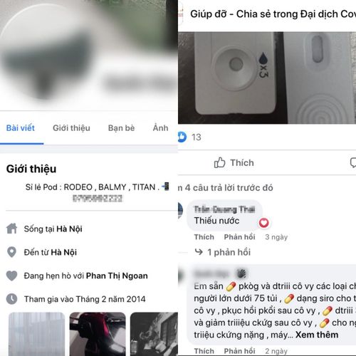 Những tài khoản mạng xã hội công khai bán thuốc nhưng không phải bác sĩ, dược sĩ.