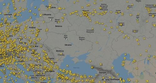 Các chuyến bay quốc tế tránh không phận chiến sự Nga - Ukraine