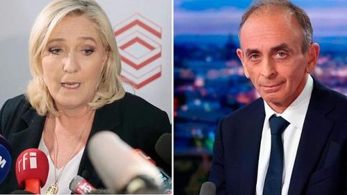 Hai ứng cử viên Marine Le Pen và Eric Zemmour