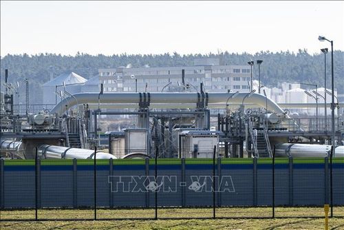Trạm tiếp nhận khí đốt của Hệ thống đường ống dẫn khí Nord Stream 2 của Nga ở Lubmin, Đức ngày 1/3/2022. Ảnh: AFP/TTXVN